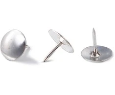 Smeigtukai DELI 10mm, 100vnt./pak., metalinės