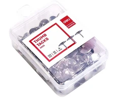 Smeigtukai DELI 10mm 100vnt/pak, metaliniai
