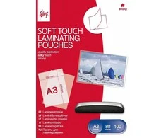 Laminavimo vokeliai,„Soft-Touch“ A3 (303x426mm) 80mic/100 lapų