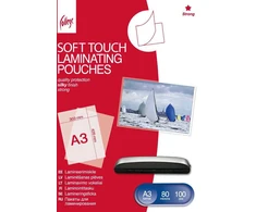 Laminavimo vokeliai,„Soft-Touch“ A3 (303x426mm) 80mic/100 lapų