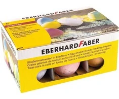 Spalvota kreida EberhardFaber, kiaušinio formos, dėžutėje, 6vnt, įvairių spalvų