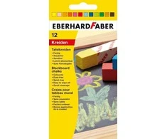 Spalvota kreida EberhardFaber, kvadratinė, 12vnt, įvairių spalvų