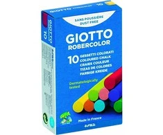 Spalvota kreida Fila Giotto Robercolor Carree, apvali, 10vnt, įvairių spalvų
