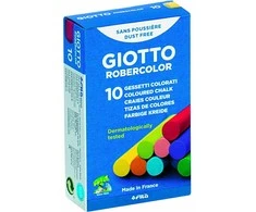 Spalvota kreida Fila Giotto Robercolor Carree, apvali, 10vnt, įvairių spalvų