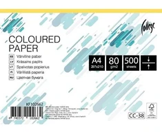 Spalvotas biuro popierius College A4, 80g, geltonos spalvos, 500 lapų