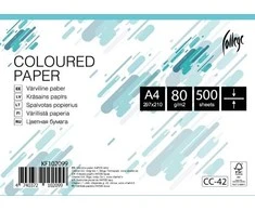 Spalvotas biuro popierius College A4, 80g, šviesiai mėlynos spalvos, 500 lapų