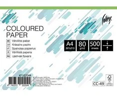 Spalvotas biuro popierius College A4, 80g, žalios spalvos, 500 lapų