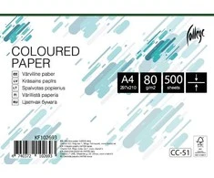 Spalvotas biuro popierius College A4, 80g, tamsiai žalios spalvos, 500 lapų