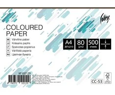 Spalvotas biuro popierius College A4, 80g, rudos spalvos, 500 lapų