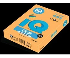 Spalvotas biuro popierius IQ. A4. 80g. NEOOR. neoninės oranžinės spalvos. 500 lapų