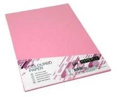 Spalvotas kartonas College A4 20 lapų, 160g/m2, rožinės spalvos PI25