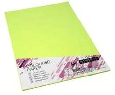 Spalvotas kartonas College A4 20 lapų, 160g/m2, geltonos spalvos, ZG34