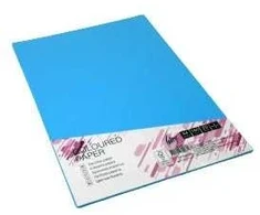 Spalvotas kartonas College A4 20 lapų, 160g/m2, mėlynos spalvos AB48