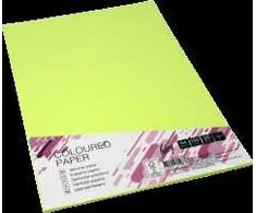 Spalvotas kartonas College A4 20 lapų, 160g/m2, geltonos spalvos, ZG34