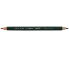 Spalvotas pieštukas Faber-Castell Castell Color 873, dvipusis, raudonas/mėlynas