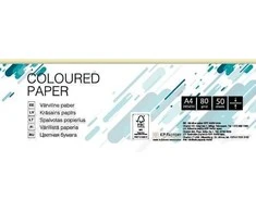 Spalvotas popierius College, A4, 80g, BE66, vanilės spalvos, 50 lapų