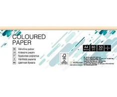 Spalvotas popierius College, A4, 80g, CR20, kreminės spalvos, 50 lapų