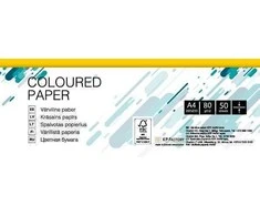 Spalvotas popierius College, A4, 80g, IG50, garstyčių spalvos, 50 lapų