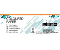 Spalvotas popierius College, A4, 80g, MO15, mandarinų spalvos, 50 lapų