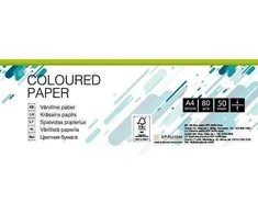 Spalvotas popierius College, A4, 80g, neoninės žalios spalvos, 50 lapų