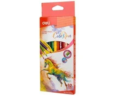 Spalvoti pieštukai DELI EC00300, 12 spalvų