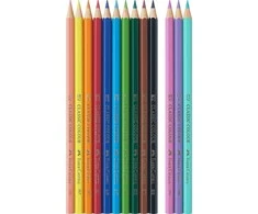 Spalvoti pieštukai Faber-Castell Colour Grip Unicorn 10 +3 pastelinės spalvos