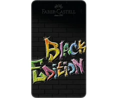 Faber-Castell - Spalvoti pieštukai Juodas Edition skarda (12 vnt) (116413)