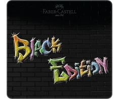 Faber-Castell - Spalvoti pieštukai Juodas Edition skarda (24 vnt) (116425)