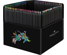 Spalvoti pieštukai Faber-Castell Juodas Edition 100 spalvų