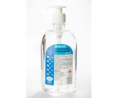 Dezinfekcinė spiritinė priemonė rankoms, su dozatoriumi, 500 ml