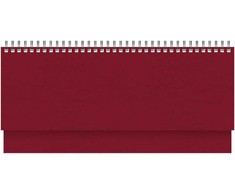 Stalinis kalendorius Timer Memo, 290x105mm, PU viršelis, vyšninės spalvos