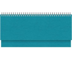 Stalinis kalendorius Timer Memo, 290x105mm, PU viršelis, turkio spalvos
