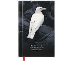 Stilingas jaunuolio kalendorius Baltas Raven, 11×17,7 cm
