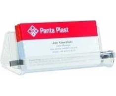 Stovas vizitinėms kortelėms Panta Plast, 110x55mm, plastikinis, skaidrus