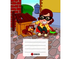 DISCO Super herojės sąsiuvinis, 12 lapų, linijomis