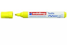 Tekstilės žymeklis Edding 4500, apvaliu galiuku, 2-3mm, neoninės geltonos spalvos
