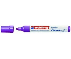Tekstilės žymeklis Edding 4500, apvaliu galiuku, 2-3mm, neoninės violetinės spalvos