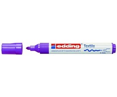 Tekstilės žymeklis Edding 4500, apvaliu galiuku, 2-3mm, violetinės spalvos