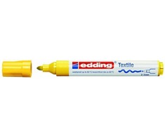 Tekstilės žymeklis Edding 4500, apvaliu galiuku, 2-3mm, geltonos spalvos