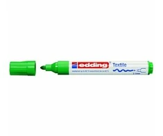 Tekstilės žymeklis Edding 4500, apvaliu galiuku, 2-3mm, tamsiai žalios spalvos