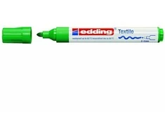 Tekstilės žymeklis Edding 4500, apvaliu galiuku, 2-3mm, tamsiai žalios spalvos