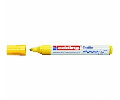 Tekstilės žymeklis Edding 4500, apvaliu galiuku, 2-3mm, geltonos spalvos