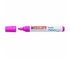 Tekstilės žymeklis Edding 4500, apvaliu galiuku, 2-3mm, neoninės rožinės spalvos