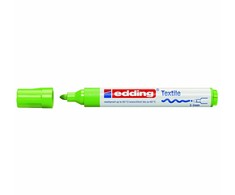 Tekstilės žymeklis Edding 4500, apvaliu galiuku, 2-3mm, šviesiai žalios spalvos