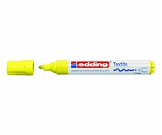 Tekstilės žymeklis Edding 4500, apvaliu galiuku, 2-3mm, neoninės geltonos spalvos
