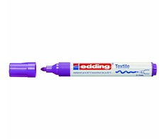 Tekstilės žymeklis Edding 4500, apvaliu galiuku, 2-3mm, violetinės spalvos