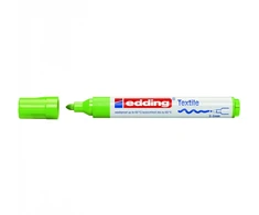 Tekstilės žymeklis Edding 4500, apvaliu galiuku, 2-3mm, šviesiai žalios spalvos