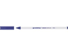 Tekstilės žymeklis Edding 4600, apvaliu galiuku, 1mm, mėlynos spalvos