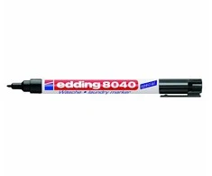 Žymeklis audiniams Edding 8040, 1 mm, apvali galvutė, juodas 1217-115