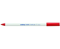 Tekstilės žymeklis Edding e-4600, apvaliu galiuku, 1mm, raudonos spalvos
